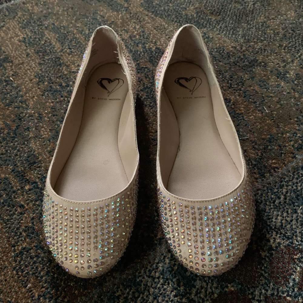 Steven by Steve Madden Rhinestone Flats